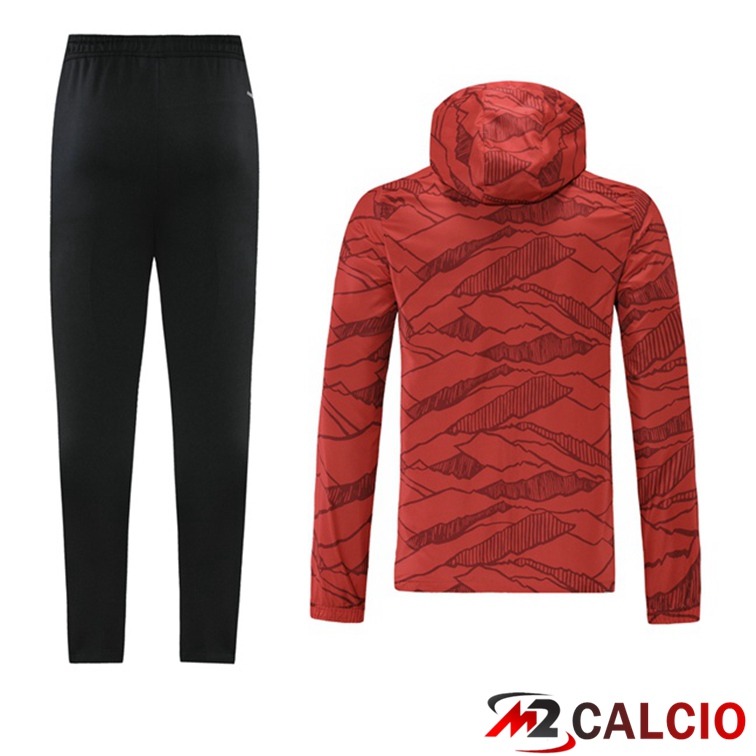 Giacca Con Cappuccio Tuta Bayern Monaco Rosso 2021/2022