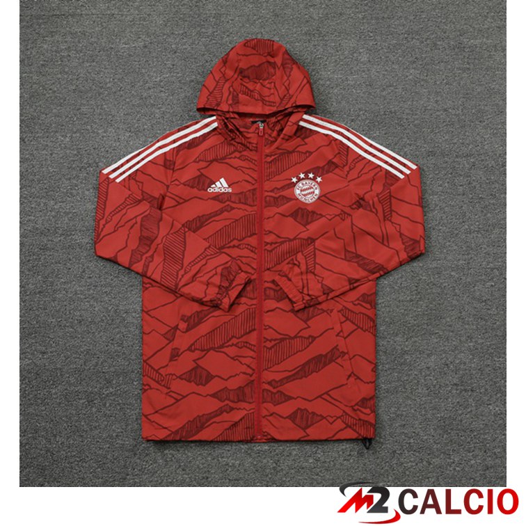 Giacca Con Cappuccio Tuta Bayern Monaco Rosso 2021/2022