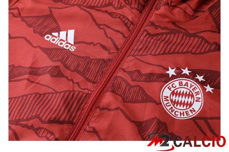 Giacca Con Cappuccio Tuta Bayern Monaco Rosso 2021/2022