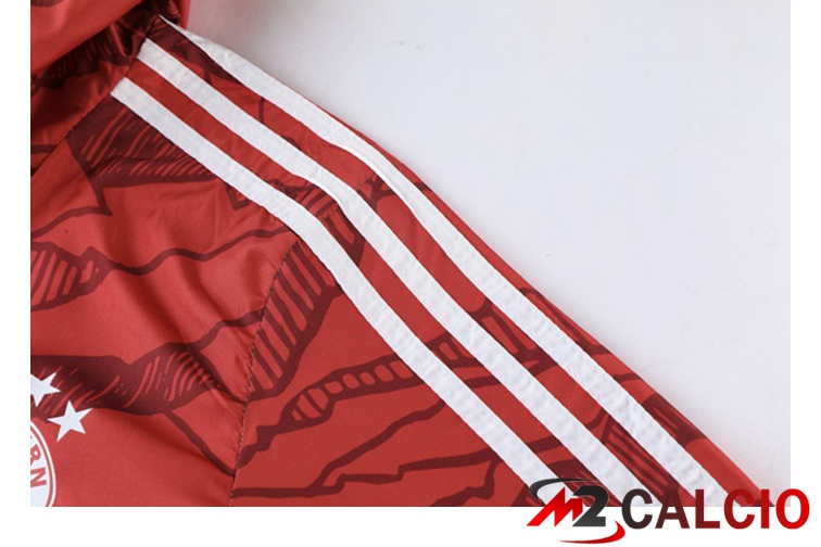 Giacca Con Cappuccio Tuta Bayern Monaco Rosso 2021/2022