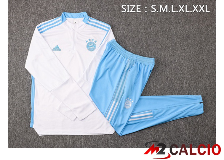 Insieme Tuta Calcio Bayern Monaco Bianco 2021/2022