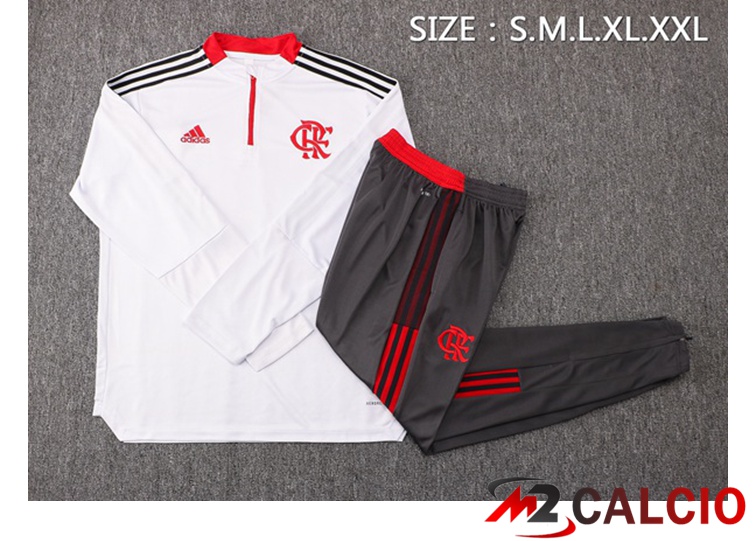 Insieme Tuta Calcio Flamengo Bianco 2021/2022