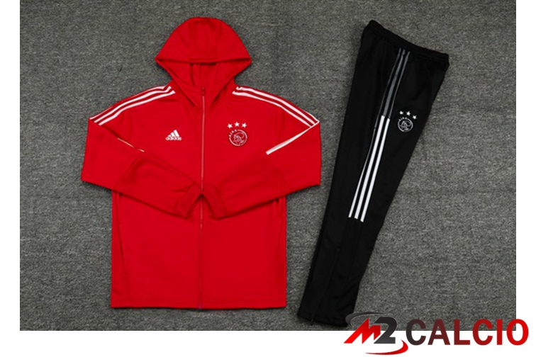 Giacca Con Cappuccio Tuta AFC Ajax Rosso 2021/2022