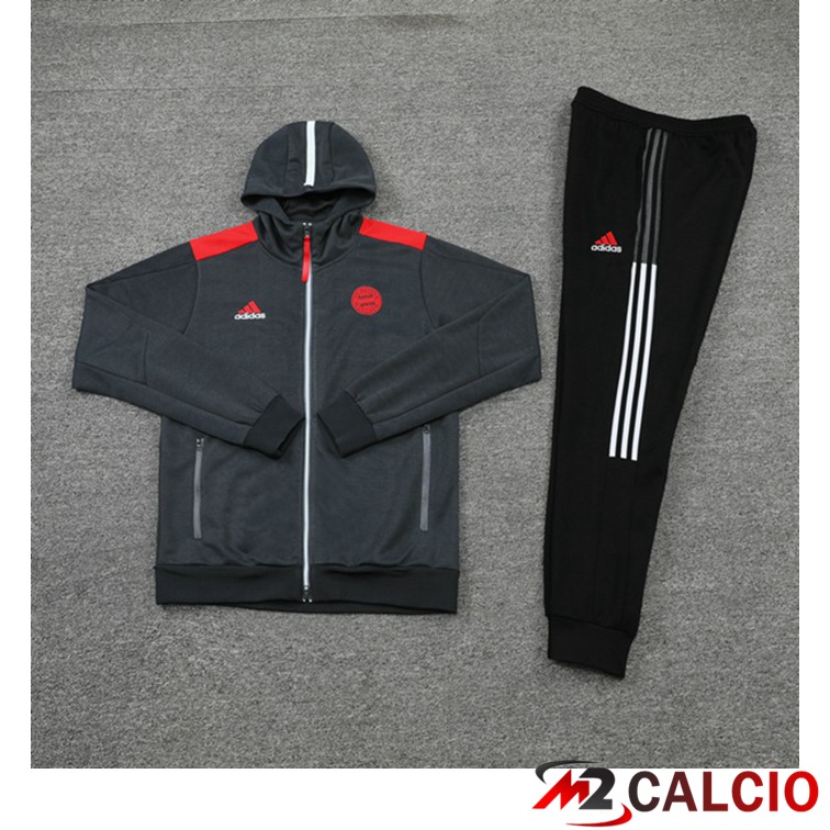 Giacca Con Cappuccio Tuta Bayern Monaco Grigio 2021/2022