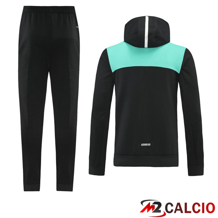 Giacca Con Cappuccio Tuta Real Madrid Nero 2021/2022
