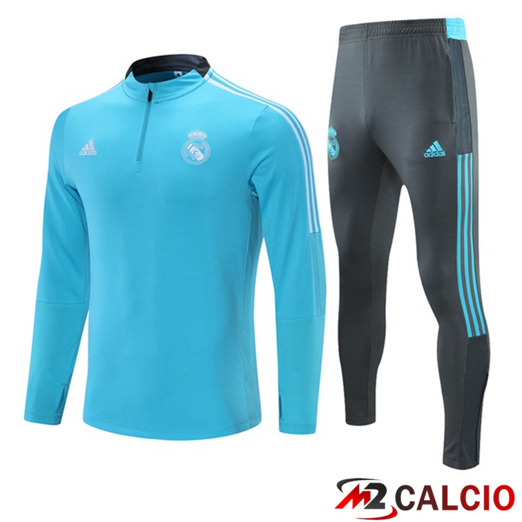 Maglie Calcio Personalizzate,Tute Calcio Squadre,Maglia Nazionale Italiana Calcio | Insieme Tuta Calcio Real Madrid Blu 2021/2022