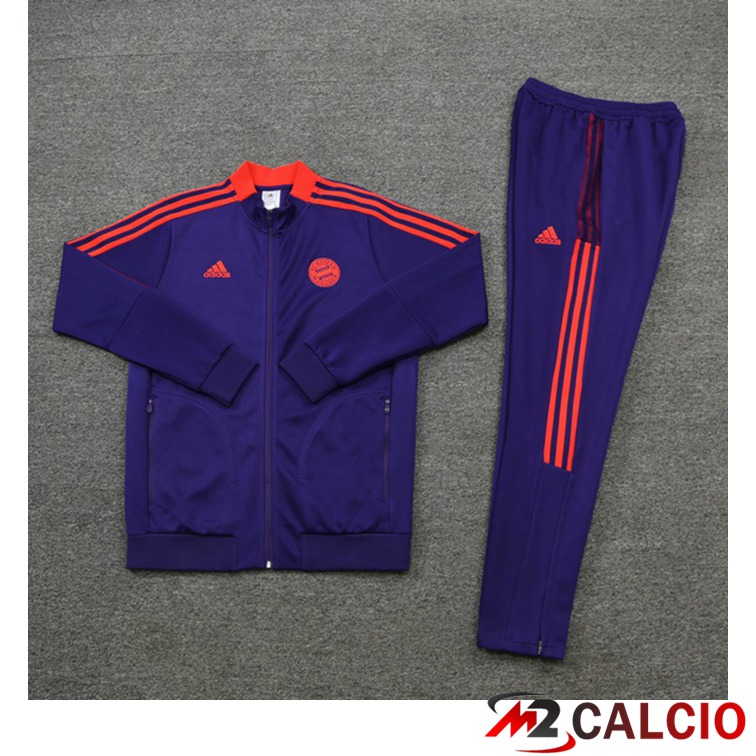 Insieme Tuta Calcio - Giacca Bayern Monaco Viola 2021/2022