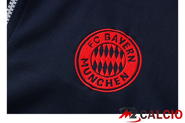 Giacca Con Cappuccio Tuta Bayern Monaco Blu Reale 2021/2022
