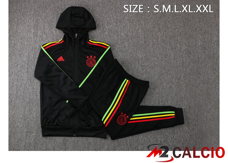 Giacca Con Cappuccio Tuta AFC Ajax Nero 2021/2022