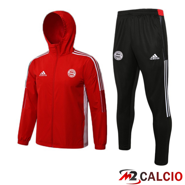 Maglie Calcio Personalizzate,Tute Calcio Squadre,Maglia Nazionale Italiana Calcio | Giacca Con Cappuccio Tuta Bayern Monaco Rosso 2021/2022