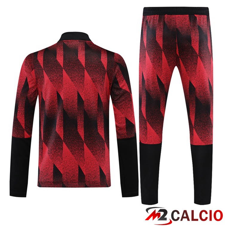 Insieme Tuta Calcio Bayern Monaco Rosso Nero 2021/2022