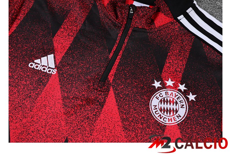 Insieme Tuta Calcio Bayern Monaco Rosso Nero 2021/2022