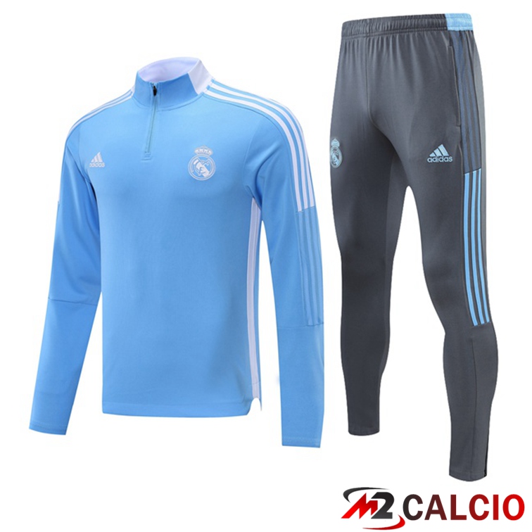 Maglie Calcio Personalizzate,Tute Calcio Squadre,Maglia Nazionale Italiana Calcio | Insieme Tuta Calcio Real Madrid Blu 2021/2022