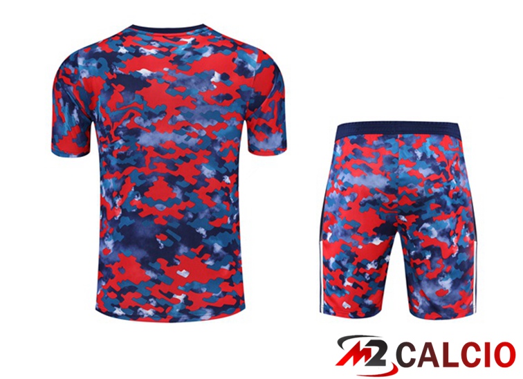 Maglia Allenamento Bayern Monaco + Pantaloncini Rosso Blu 2021/2022
