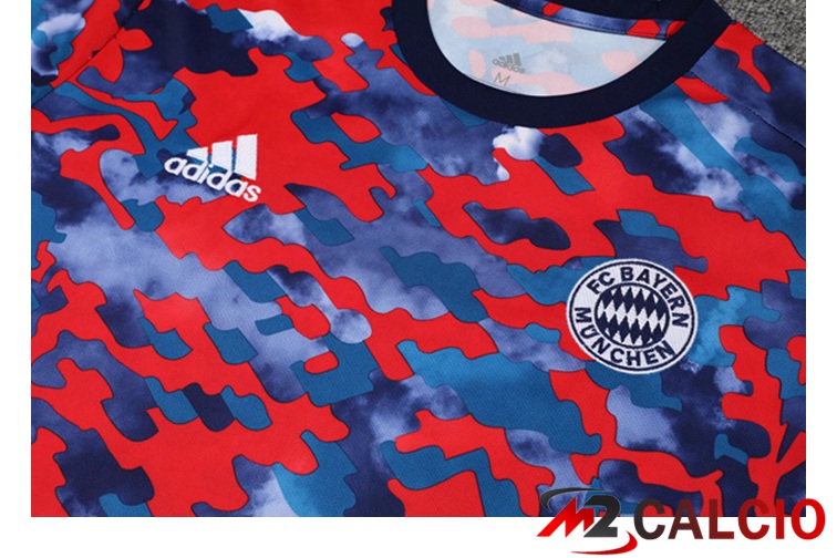Maglia Allenamento Bayern Monaco + Pantaloncini Rosso Blu 2021/2022