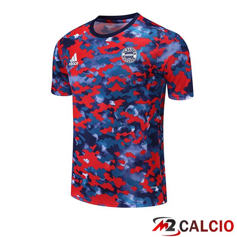 Maglie Calcio Personalizzate,Tute Calcio Squadre,Maglia Nazionale Italiana Calcio | Maglia Allenamento Bayern Monaco Rosso Blu 2021/2022