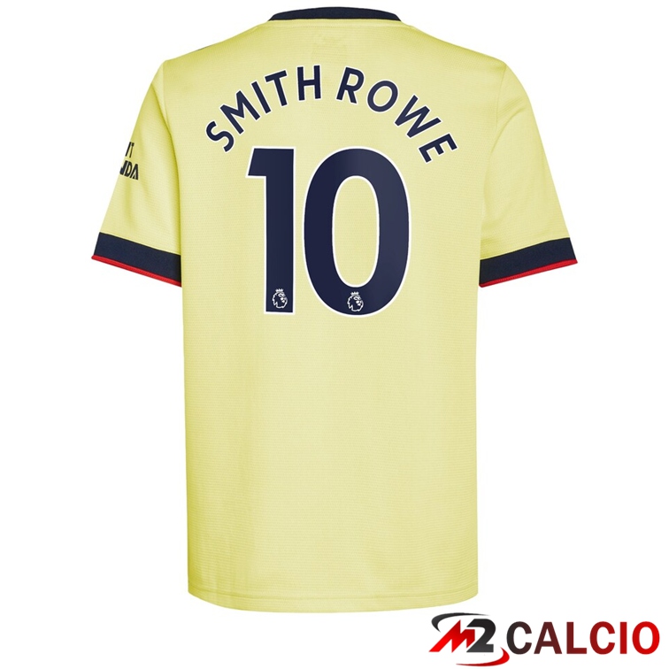 Maglie Calcio Personalizzate,Tute Calcio Squadre,Maglia Nazionale Italiana Calcio | Maglia FC Arsenal (SMITH ROWE 10) Seconda Giallo 2021/2022