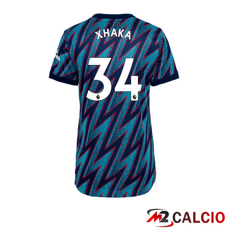 Maglia FC Arsenal (XHAKA 34) Donna Terza Blu 2021/2022