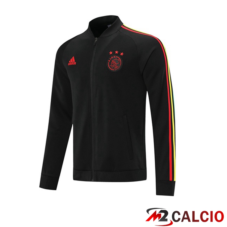 Maglie Calcio Personalizzate,Tute Calcio Squadre,Maglia Nazionale Italiana Calcio | Giacca Calcio AFC Ajax Nero 2021/2022