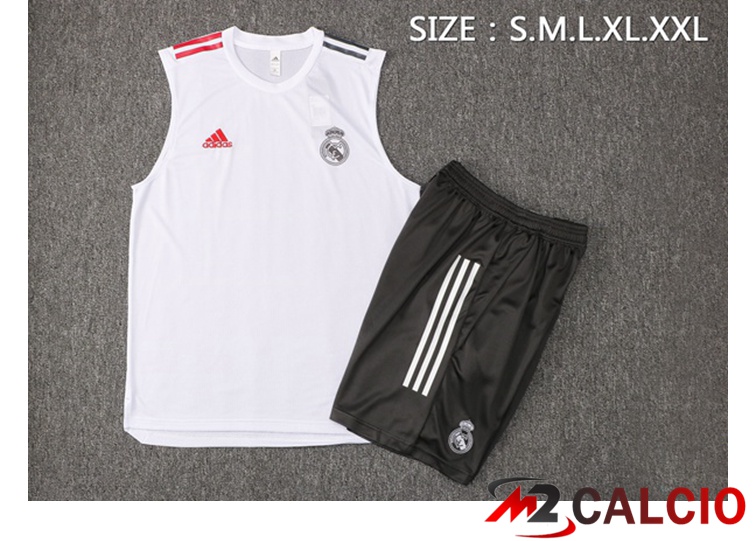 Canotta Calcio Real Madrid + Pantaloncini Bianco 2021/2022