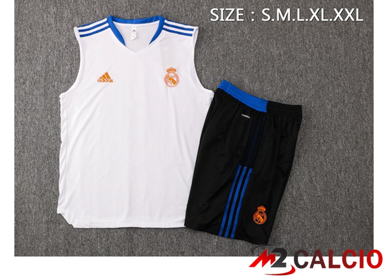 Canotta Calcio Real Madrid + Pantaloncini Bianco 2021/2022