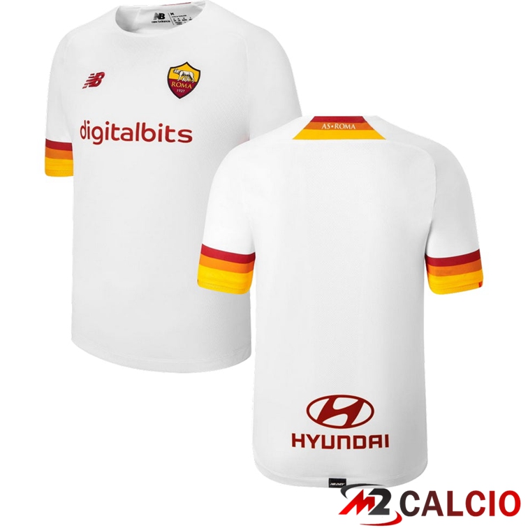Maglie Calcio Personalizzate,Tute Calcio Squadre,Maglia Nazionale Italiana Calcio | Maglie Calcio AS Roma Seconda Bianco 2021/2022