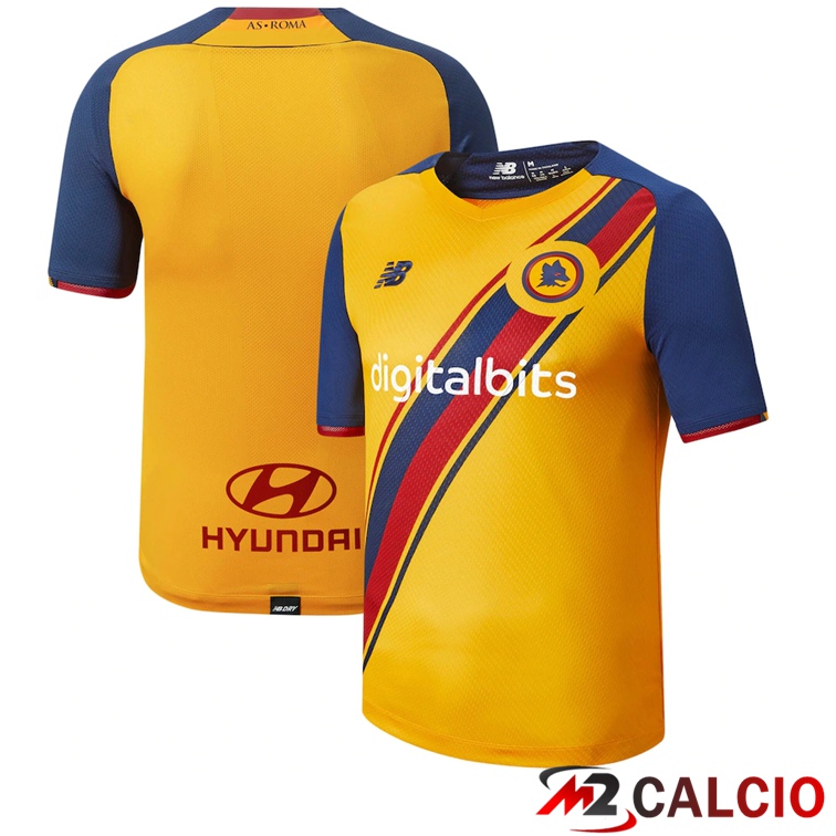 Maglie Calcio AS Roma Terza Giallo 2021/2022