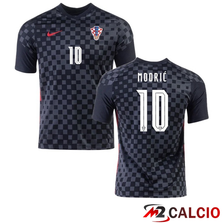 Maglie Calcio Personalizzate,Tute Calcio Squadre,Maglia Nazionale Italiana Calcio | Maglia Nazionale Croazia (MODRIĆ 10) Seconda 2020/2021