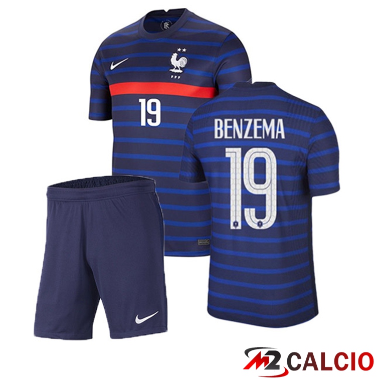 Maglia Nazionale Francia (BENZEMA 19) Bambino Prima 2020/2021