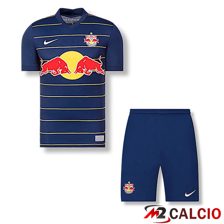 Maglie Calcio Personalizzate,Tute Calcio Squadre,Maglia Nazionale Italiana Calcio | Maglia FC Red Bull Salzburg Bambino Seconda 2021/22