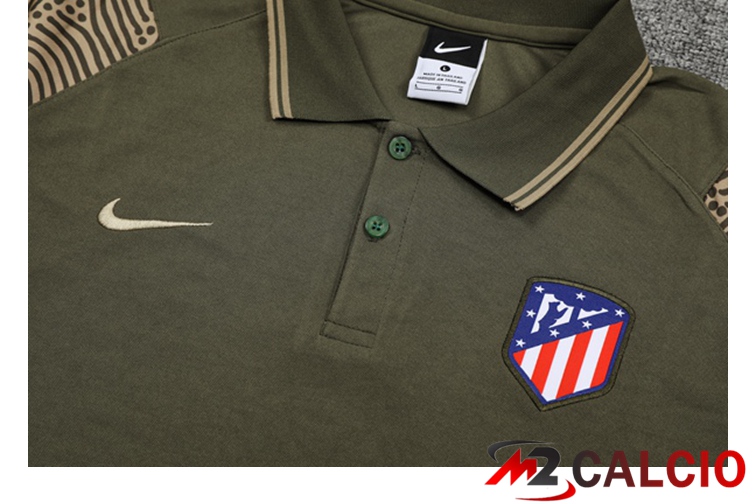 Maglia Polo Atletico Madrid + Pantaloni Verde Fonce 2021/2022