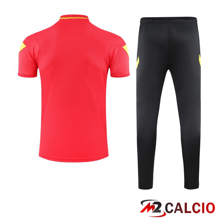 Maglia Polo AS Roma + Pantaloni Rosso 2021/2022