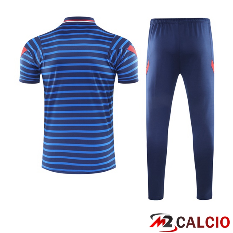 Maglia Polo Francia + Pantaloni Blu 2021/2022