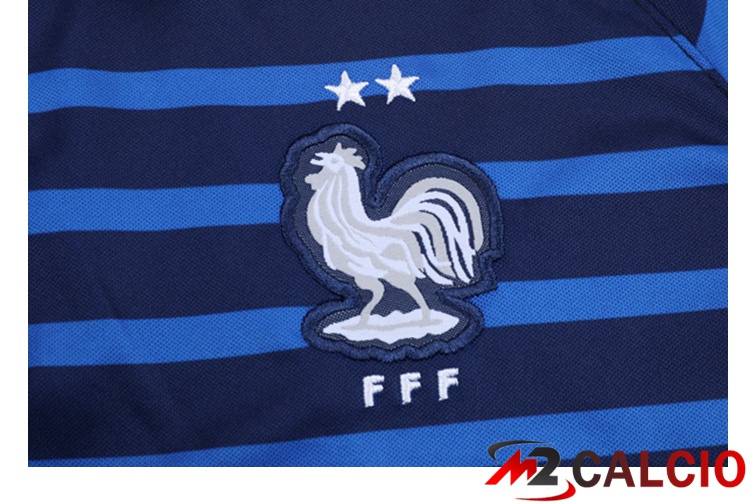 Maglia Polo Francia + Pantaloni Blu 2021/2022