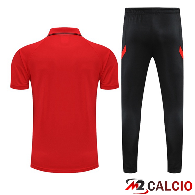 Maglia Polo Atletico Madrid + Pantaloni Rosso 2021/2022