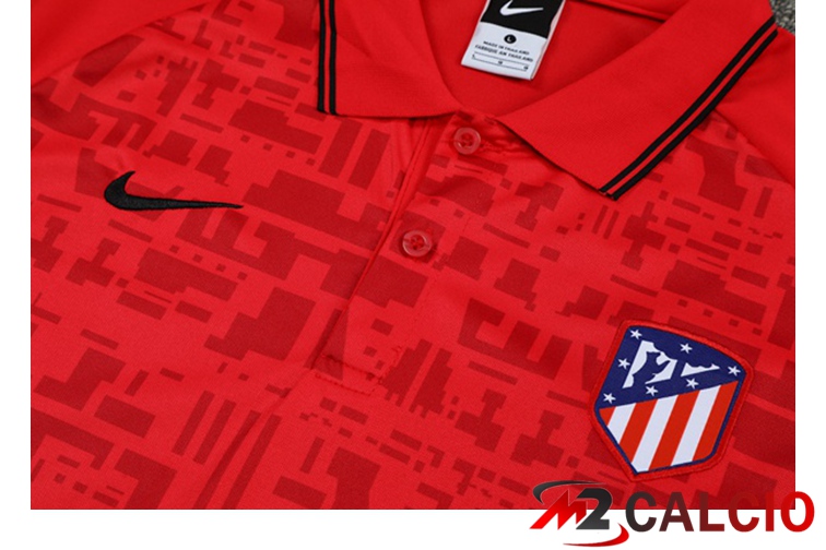 Maglia Polo Atletico Madrid + Pantaloni Rosso 2021/2022