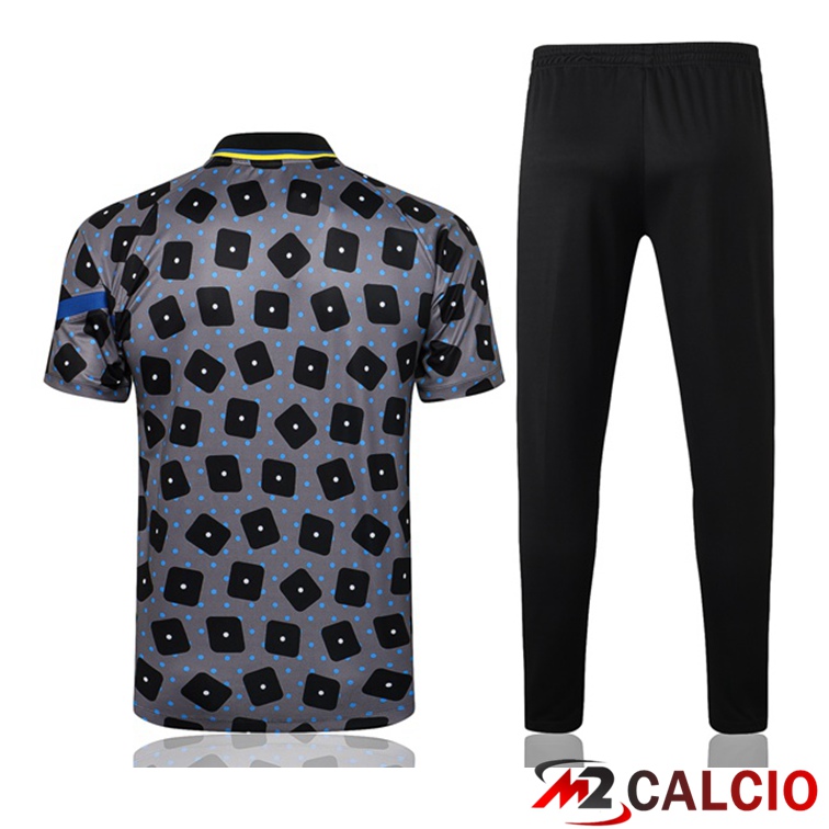 Maglia Polo Inter Milan + Pantaloni Grigio Nero 2021/2022