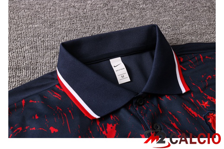 Maglia Polo Francia + Pantaloni Nero Rosso 2021/2022