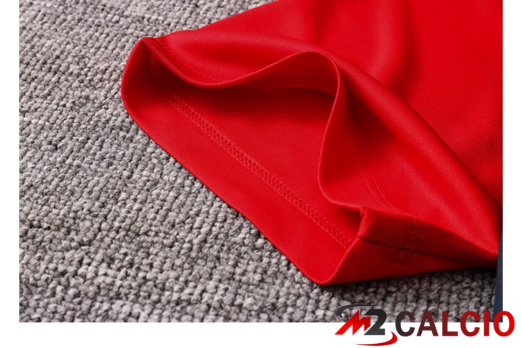 Maglia Polo Francia + Pantaloni Nero Rosso 2021/2022