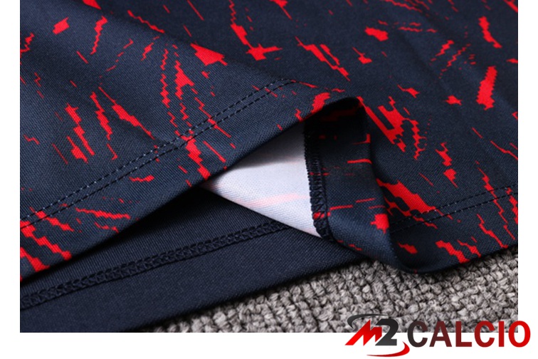 Maglia Polo Francia + Pantaloni Nero Rosso 2021/2022