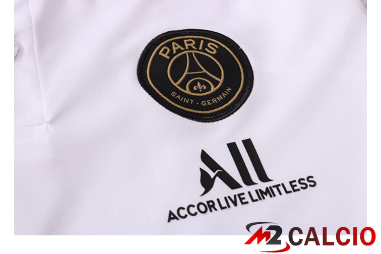 Maglia Polo Jordan PSG + Pantaloni Bianco 2021/2022