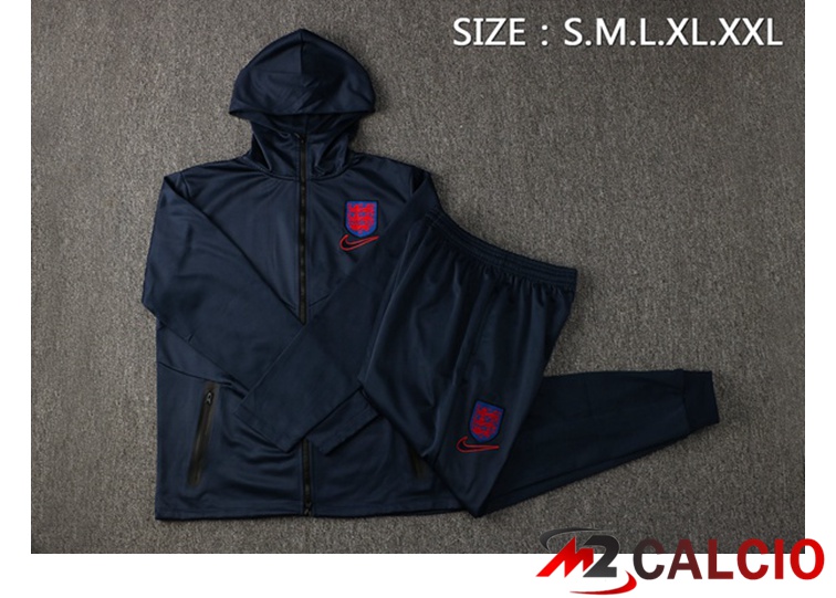 Giacca Con Cappuccio Tuta Inghilterra Blu Reale 2021/2022