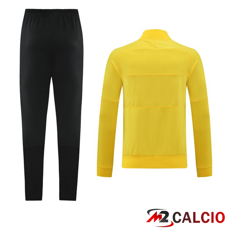 Insieme Tuta Calcio - Giacca Brasile Giallo 2021/2022