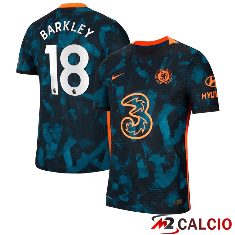 Maglie Calcio Personalizzate,Tute Calcio Squadre,Maglia Nazionale Italiana Calcio | Maglia FC Chelsea (GIROUD 18) Terza Verde/Nero 2021/2022
