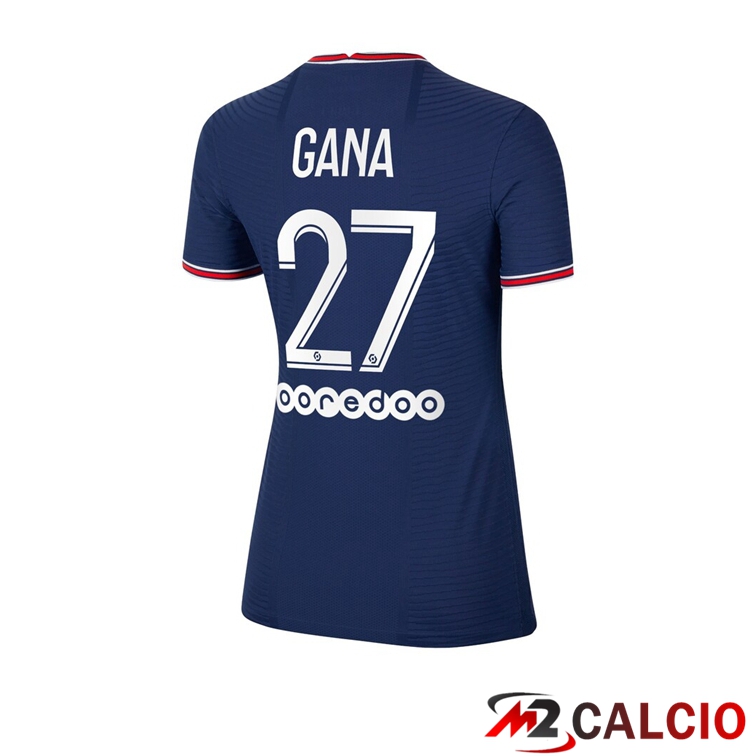 Maglie Calcio Personalizzate,Tute Calcio Squadre,Maglia Nazionale Italiana Calcio | Maglia Paris PSG（Gana 27）Donna Prima Blu 2021/2022