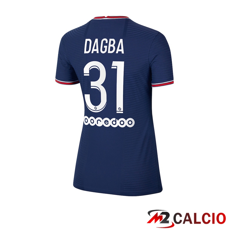 Maglie Calcio Personalizzate,Tute Calcio Squadre,Maglia Nazionale Italiana Calcio | Maglia Paris PSG（Dagba 31）Donna Prima Blu 2021/2022