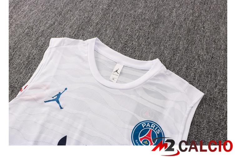 Canotta Calcio Jordan PSG + Pantaloncini Bianco 2021/2022
