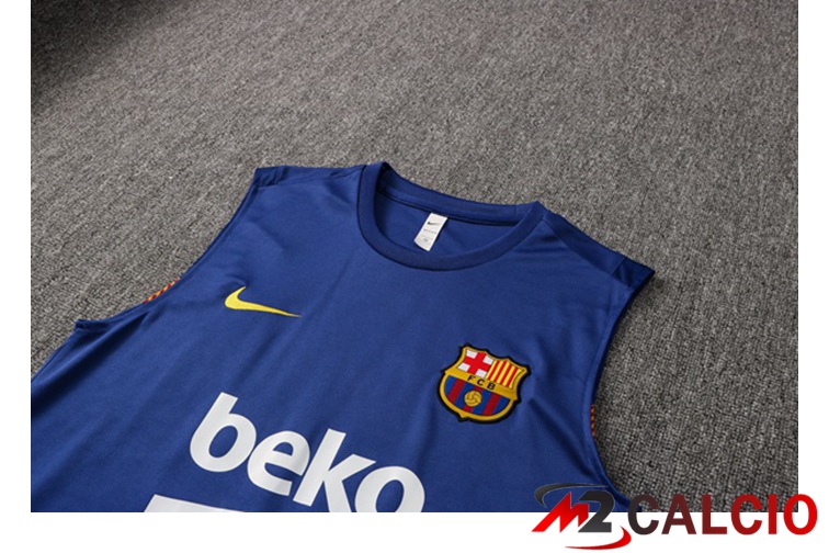 Canotta Calcio FC Barcellona + Pantaloncini Blu 2021/2022