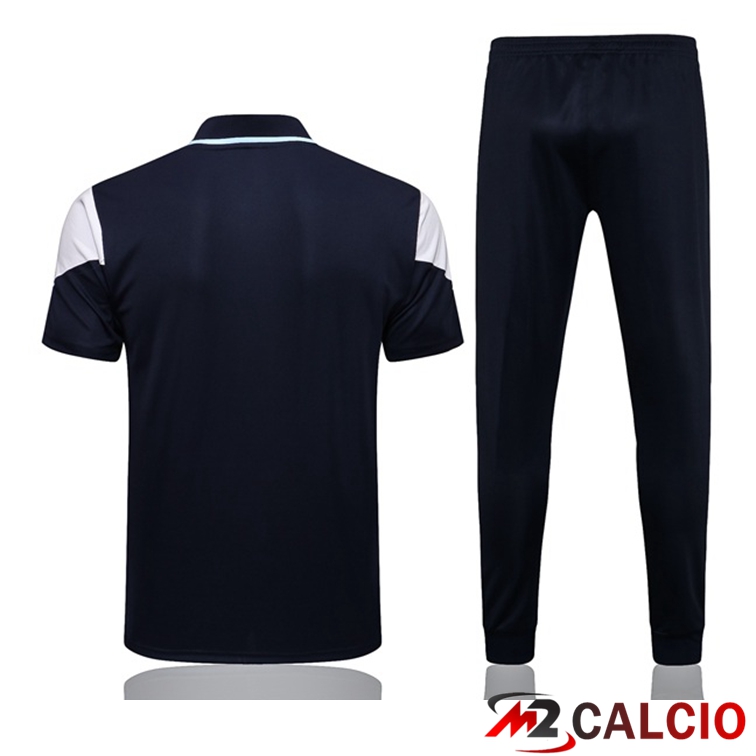 Maglia Polo Manchester City + Pantaloni Blu Reale 2021/2022