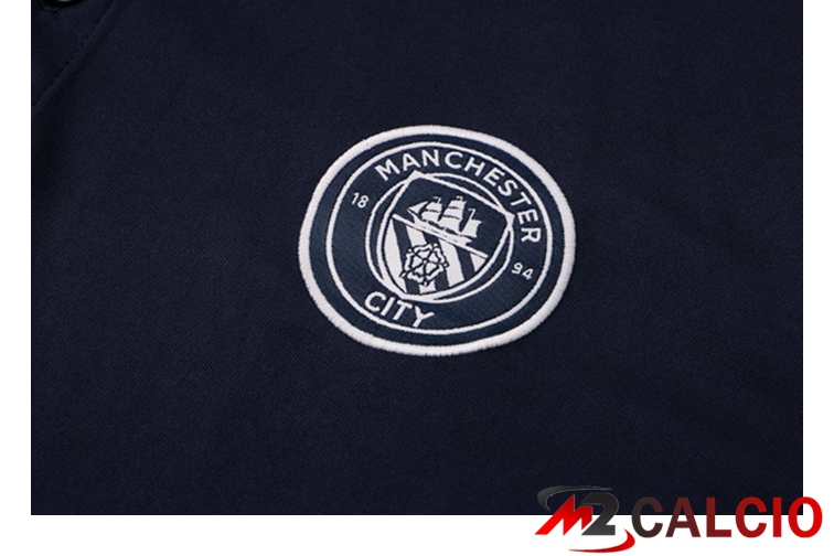Maglia Polo Manchester City + Pantaloni Blu Reale 2021/2022
